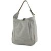 Hermes Marwari shoulder bag in grey felt and brown leather - 00pp thumbnail