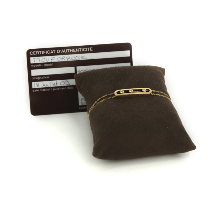 Bracciale Messika Move in oro rosa e diamanti