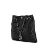 Chanel Petit Shopping shopping bag in black quilted leather - 00pp thumbnail