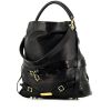 Sac cabas Burberry en cuir noir - 00pp thumbnail