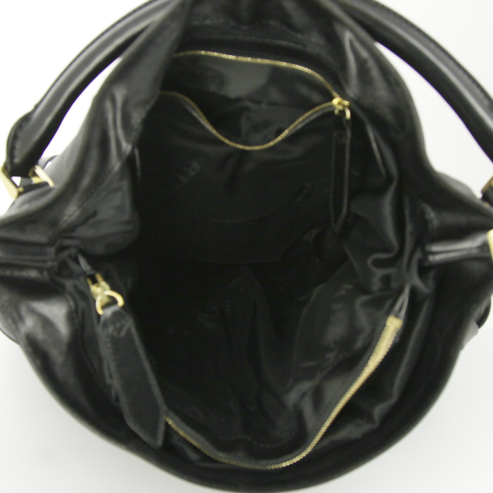 Bolso Cabás Burberry en cuero negro - Detail D3