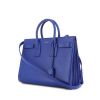 Saint Laurent Sac de jour handbag in electric blue leather - 00pp thumbnail