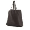 Hermes Double Sens shopping bag in brown and etoupe togo leather - 00pp thumbnail