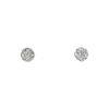 Vintage small earrings in white gold and in diamonds - 00pp thumbnail