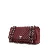 Chanel Timeless handbag in burgundy quilted leather - 00pp thumbnail