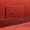 Borsa Gucci in tela monogram con motivo e tessuto scamosciato rosso - Detail D4 thumbnail