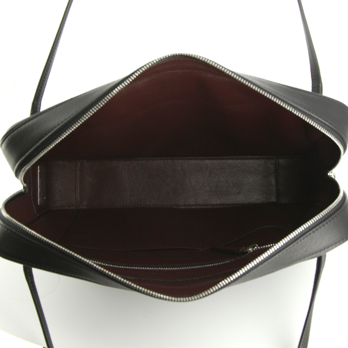Sac à main Celine en cuir box noir - Detail D2