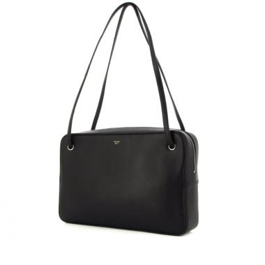 Bolso de mano Celine en cuero box negro
