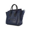 Bolso de mano Celine Luggage Mini en cuero azul y negro - 00pp thumbnail
