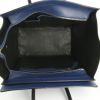 Bolso de mano Celine Luggage Mini en cuero azul y negro - Detail D3 thumbnail