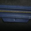 Bolso de mano Celine Luggage Mini en cuero azul y negro - Detail D4 thumbnail