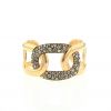 Pomellato Tango cuff bracelet in pink gold and diamonds - 360 thumbnail