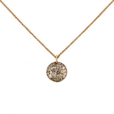Pendentif Pomellato Sabbia en or rose et diamants
