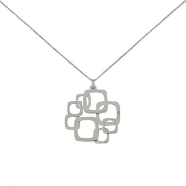 Collar Dinh Van Impressions en oro blanco