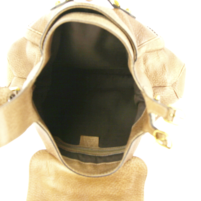 Borsa a tracolla Gucci Pelham in pelle marrone - Detail D3