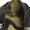 Bolso bandolera Chloé Paddington en cuero granulado marrón oscuro - Detail D2 thumbnail