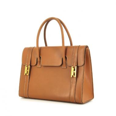 Borsa Hermes Drag in pelle Chamonix gold