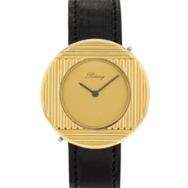 Reloj Poiray Ma Première de oro y acero Circa  1990