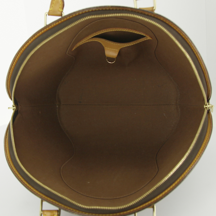 Bolso de mano Louis Vuitton Ellipse modelo grande en lona Monogram y cuero natural - Detail D2