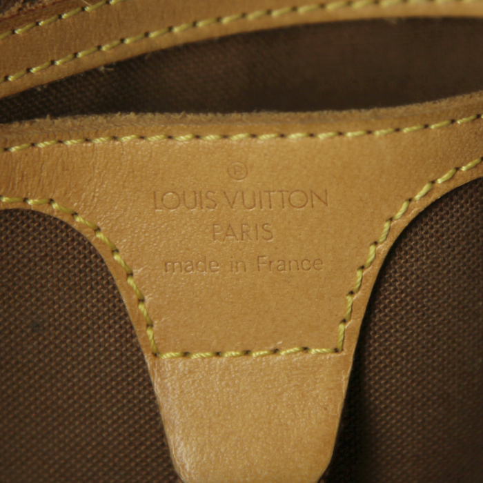 Bolso de mano Louis Vuitton Ellipse modelo grande en lona Monogram y cuero natural - Detail D3