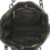 Prada Sac Cabas shopping bag in black quilted leather - Detail D2 thumbnail