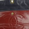 Chanel Vintage handbag in navy blue quilted leather - Detail D4 thumbnail