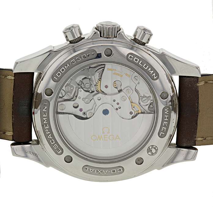 Montre Omega De Ville Chronographe Co-Axial en acier Ref : 4850.30.37 Vers 2000 - Detail D2