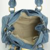 Bolso de mano Chloé Paddington en cuero granulado azul - Detail D2 thumbnail