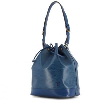 Bolso zurrón Louis Vuitton Grand Noé en cuero Epi azul