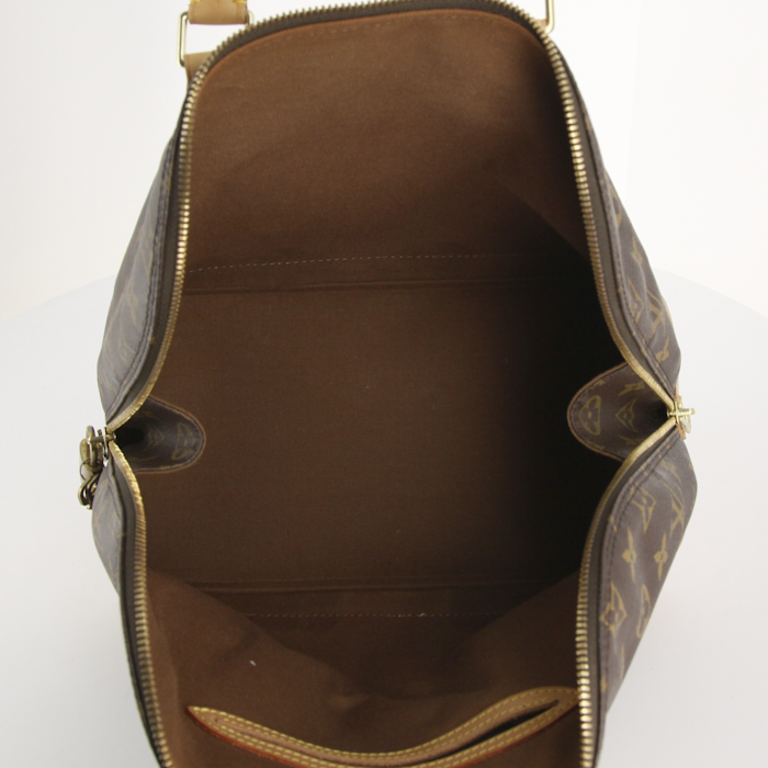 Bolso de mano Louis Vuitton Alma en lona Monogram y cuero natural - Detail D2