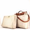 Hermes Herbag handbag in beige coated canvas and natural leather - Detail D3 thumbnail