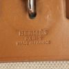 Borsa Hermes Herbag in tela cerata beige e pelle naturale - Detail D5 thumbnail