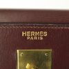 Bolso de mano Hermes Kelly 32 cm en cuero box color burdeos - Detail D3 thumbnail