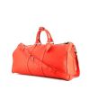Sac de voyage Louis Vuitton Keepall 45 en cuir rouge - 00pp thumbnail