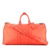 Bolsa de viaje Louis Vuitton Keepall 45 en cuero rojo - 360 thumbnail