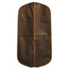 Porta abiti Louis Vuitton in tela monogram cerata marrone e pelle naturale - 00pp thumbnail