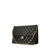 Chanel Timeless handbag in black quilted leather - 00pp thumbnail