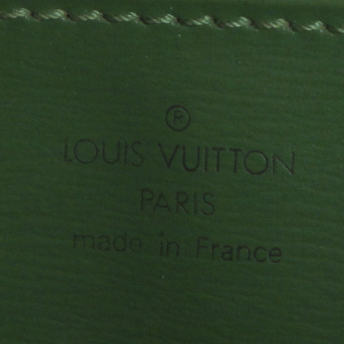 Borsa Louis Vuitton in pelle Epi verde - Detail D3
