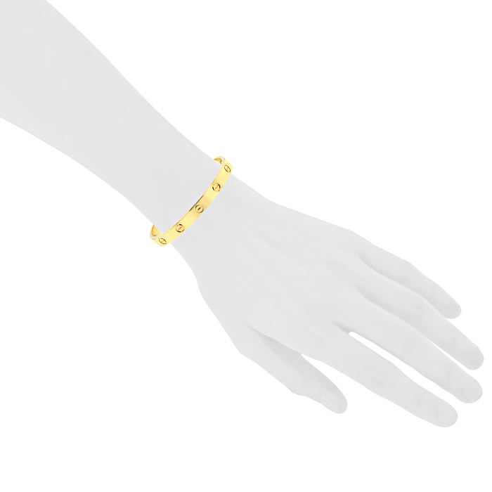 Brazalete Cartier Love en oro amarillo - Detail D1