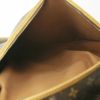 Porta abiti Louis Vuitton in tela monogram cerata marrone e pelle naturale - Detail D3 thumbnail