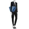 Louis Vuitton Saint Jacques large model handbag in blue epi leather - Detail D1 thumbnail