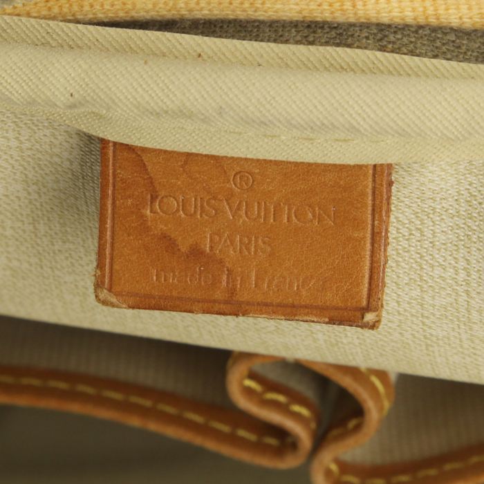 Louis Vuitton Deauville handbag in monogram canvas and natural leather - Detail D3