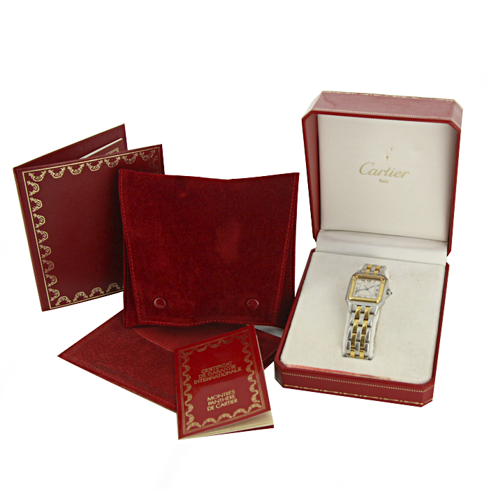 Reloj Cartier Panthère de oro y acero Circa  1990