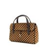 Louis Vuitton handbag in dark brown and brown bicolor foal and dark brown synthetic fabric - 00pp thumbnail
