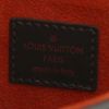 Louis Vuitton handbag in dark brown and brown bicolor foal and dark brown synthetic fabric - Detail D3 thumbnail