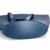Borsa Louis Vuitton Saint Jacques modello piccolo in pelle Epi blu - Detail D5 thumbnail
