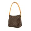 Louis Vuitton Looping medium model handbag in brown monogram canvas and natural leather - 00pp thumbnail