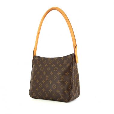 Borsa Louis Vuitton Looping modello medio in tela monogram marrone e pelle naturale