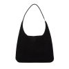 Gucci handbag in black suede - 360 thumbnail