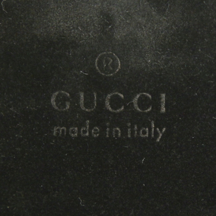 Gucci handbag in black suede - Detail D3